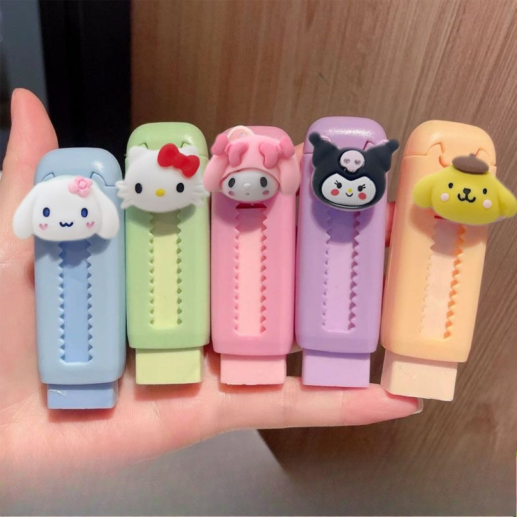 Cartoon Retractable Eraser Kaw - Kawaii Tech Accessories recension och pris