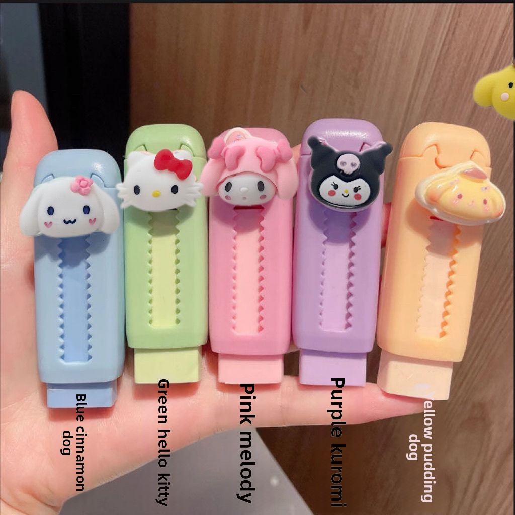 Cartoon Retractable Eraser Kaw - Kawaii Tech Accessories recension och pris
