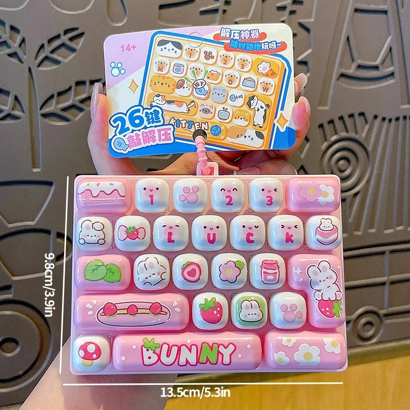 26Grid Keycap Clicker Anti Str - Kawaii Tech Accessories recension och pris