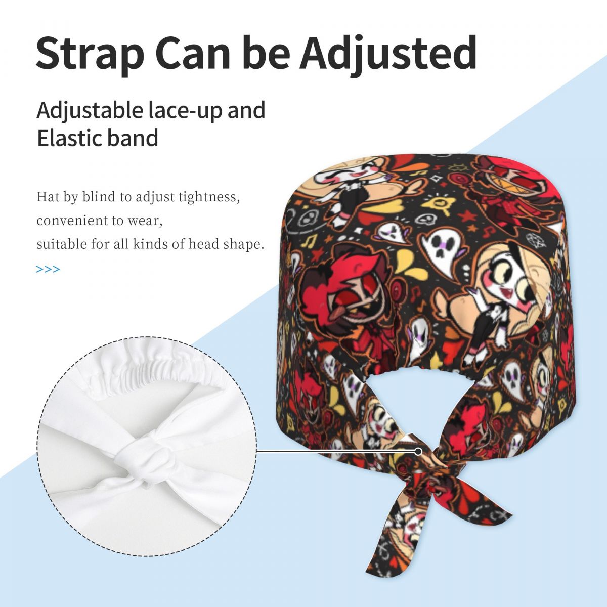 Work Scrub Cap Hazbin Hotels N - Kawaii Tech Accessories recension och pris