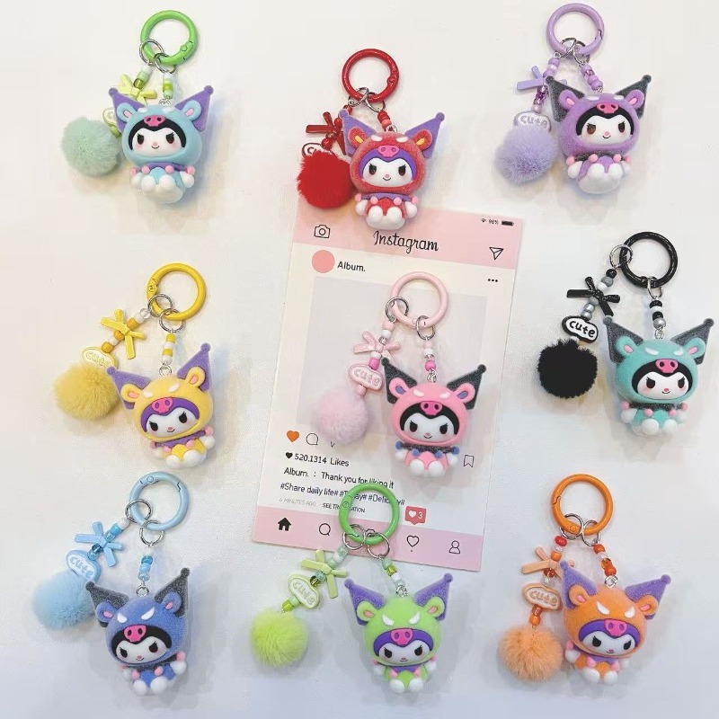 Fashion Kuromi Figure Resin Ke - Kawaii Tech Accessories recension och pris