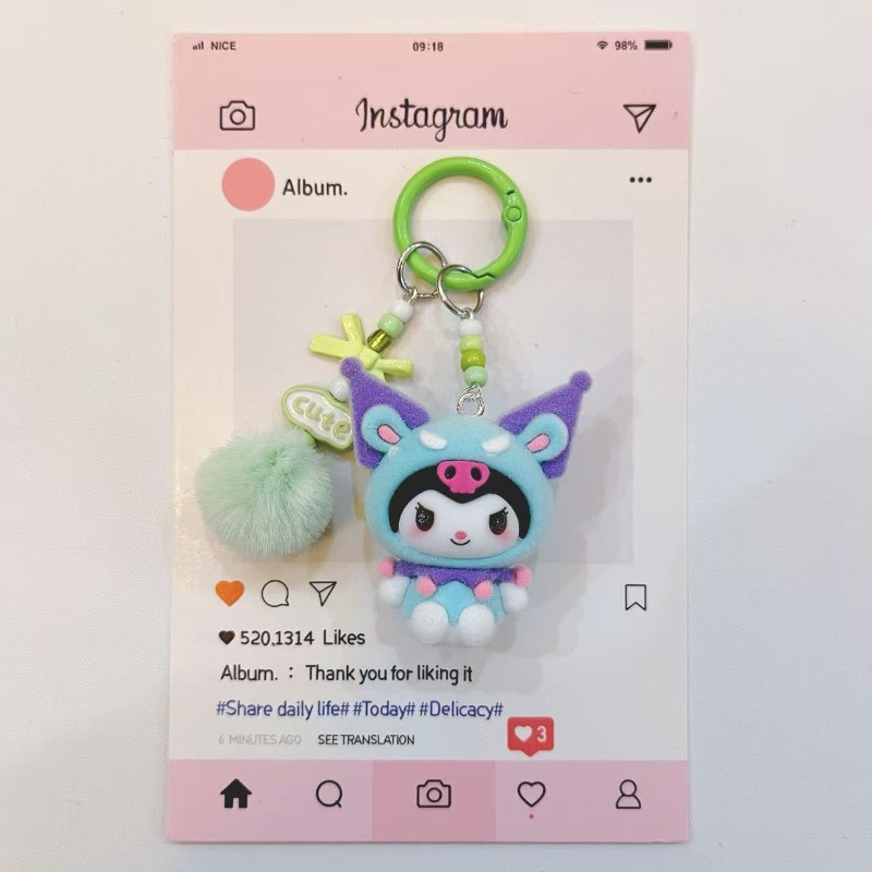 Fashion Kuromi Figure Resin Ke - Kawaii Tech Accessories recension och pris