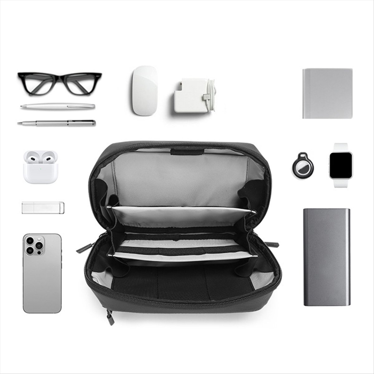 ☶❈＊♥AC1578-Waterproof Tech Pou - Tech Accessories Travel Organizer Pouch recension och pris
